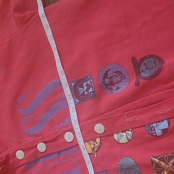 Upcycled Vintage Guess Sweatshirt/Cardigan, Sz M? - Picture 4 of 6